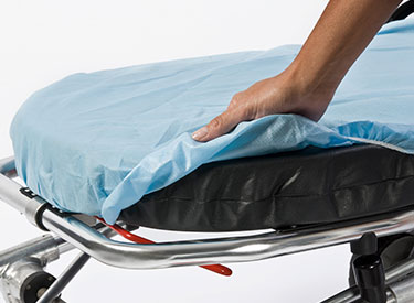 65245 Graham Medical® PocketFit® white 30` x 72` Pocket Fitted Equipment & Stretcher Covers